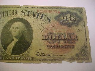RARE 1869 $1 ONE DOLLAR UNITED STATES TREASURY RAINBOW NOTE ATTRACTIVE NOTE 2
