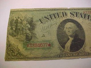 RARE 1869 $1 ONE DOLLAR UNITED STATES TREASURY RAINBOW NOTE ATTRACTIVE NOTE 3
