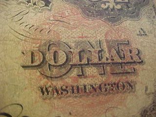 RARE 1869 $1 ONE DOLLAR UNITED STATES TREASURY RAINBOW NOTE ATTRACTIVE NOTE 5