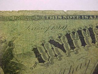 RARE 1869 $1 ONE DOLLAR UNITED STATES TREASURY RAINBOW NOTE ATTRACTIVE NOTE 6