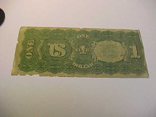 RARE 1869 $1 ONE DOLLAR UNITED STATES TREASURY RAINBOW NOTE ATTRACTIVE NOTE 7