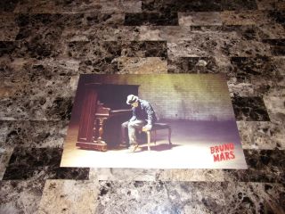 Bruno Mars Rare Double Sided Promo Poster Print 2010 Debut Doo - Wops & Hooligans