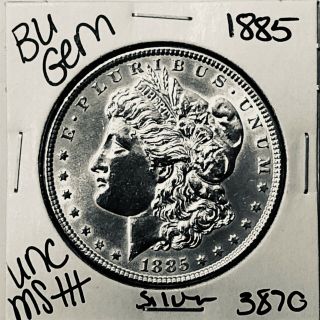 1885 Bu Gem Morgan Silver Dollar Unc Ms,  U.  S.  Rare Coin 3870