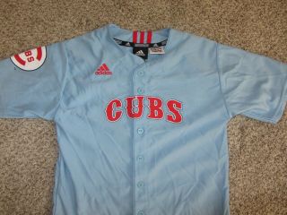 Vintage Chicago Cubs Adidas Mlb Baseball Youth Kids M Medium 10 - 12 Jersey Rare