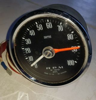 Tachometer Smiths 0 - 10,  000 Rpm Used: Rare Vintage