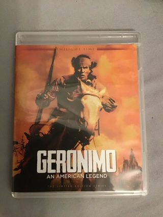 Rare Oop Twilight Time Geronimo:an American Legend Blu - Ray.  Nr