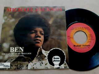 Michael Jackson - Ben/you Can Cry On My Shoulder - 7 " Mexico Rare Single Ps Motown