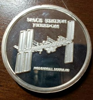 Rare 1 Oz Space Station Freedom 999 Fine Silver Reserve Unit