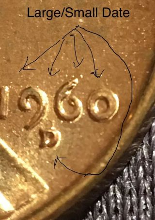 1960 - D/d 1c Ddo Fs - 01 - 1960d - 101/501 Lincoln Memorial Cent Rare Bu Cond.  Error