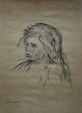Rare & Unique Ink,  Painting,  Signed Pierre Auguste Renoir,  W,  Docs.