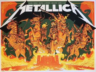 Metallica Rare Concert Poster Slane Castle Ireland 2019 423/450