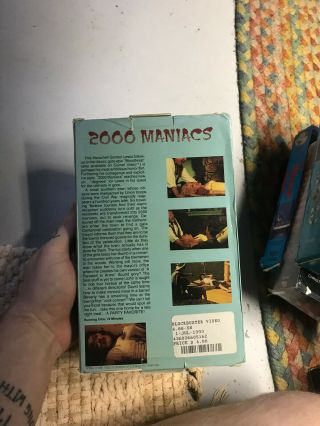 2000 MANIACS HORROR SOV SLASHER RARE OOP VHS BIG BOX SLIP 3