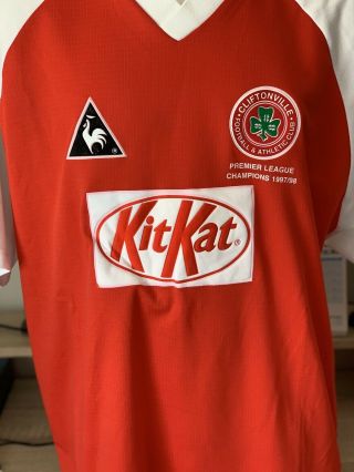 Cliftonville Afc Rare Football Shirt - Kit Kat Sponsor