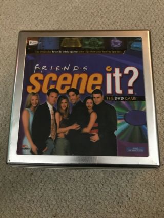 Friends Scene It? Dvd Trivia Game In Rare Collectors Tin - 100 Complete