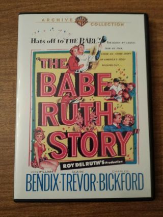 The Babe Ruth Story (dvd,  2010) Rare