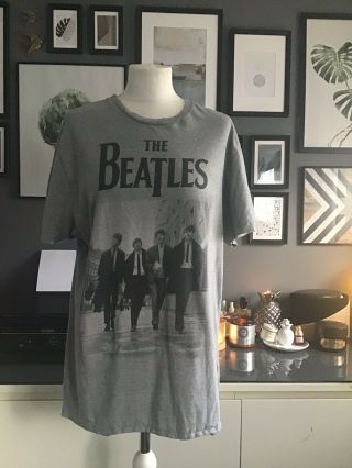 The Beatles T Shirt By Apple Corps Ltd Beatles Company Rare Grey Large L