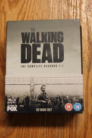 The Walking Dead Complete Seasons 1 - 7 Blu - Ray Box Set Rare Region B