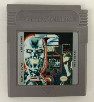 Terminator 2: Judgment Day (nintendo Game Boy,  1991) - Rare Label - T2