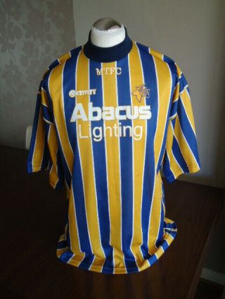 Mansfield Town 1994 Activity Home Shirt Large Abacus Lighting Rare Old