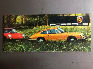 1967 / 1968 Porsche 911 911l 912 Showroom Advertising Brochure Rare Awesome Vg