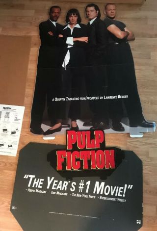 Pulp Fiction Video Store Standee Very Rare Never Displayed