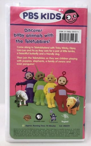 Teletubbies - Baby Animals VHS Video Tape - PBS Kids Rare Clamshell 2