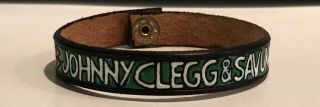 Johnny Clegg & Savuka Ultra Rare Promo Leather Embossed Bracelet - Never Worn