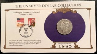 1885 O Morgan Silver Dollar U.  S.  Postal Commemorative Stamp Set,  Rare 18c Stamps