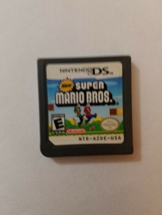 Nintendo DS Lite Mario Bros limited edition console.  Red.  Rare 8