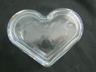 Rare Princess House Heritage Heart Dish With Lid