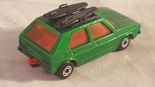 Matchbox Superfast 7 VW Golf / Dark Green Body / Rare Red Interior / & HTF 3