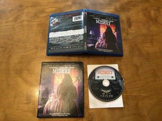 Misery Blu - Ray Scream Factory Collectors Ed Rare Slipcover Kathy Bates