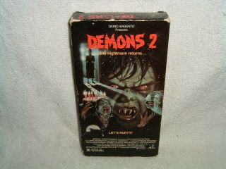 Demons 2 Vhs Rare Imperial Video Release Italian Horror Classic Gore