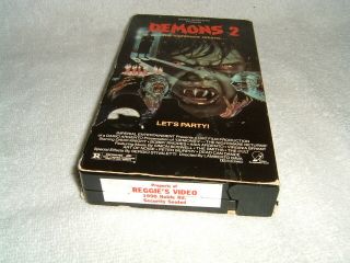 Demons 2 VHS Rare Imperial Video Release Italian Horror Classic Gore 3
