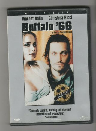 Buffalo 66 Dvd Widescreen Vincent Gallo Christina Ricci Rare Htf
