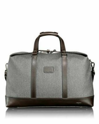 Rare Tumi Bedford Earl Grey Duffel Carry On Bag Weekender Men Women Luggage
