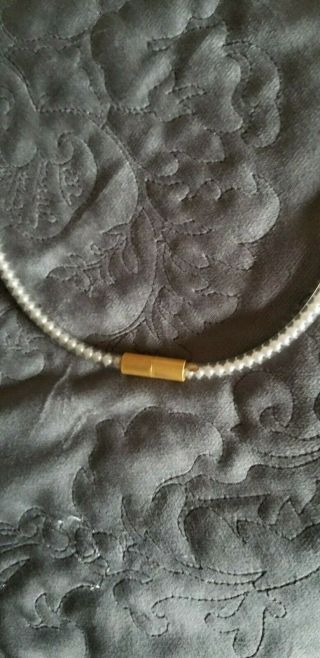 RARE & COOL Chanel Vinyl Tube Pearl necklace 2000 7