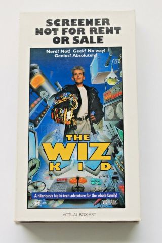 The Wiz Kid Vhs Screener Oop Vidmark 1989 Nerd Forbes Kienner Rogler Rare
