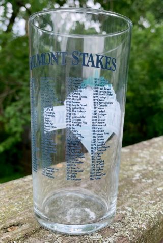 2013 Clear Belmont Stakes Glass Very Rare Clear Belmont Stakes Glass 2