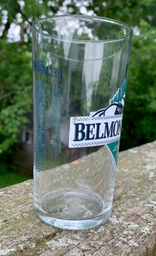 2013 Clear Belmont Stakes Glass Very Rare Clear Belmont Stakes Glass 6
