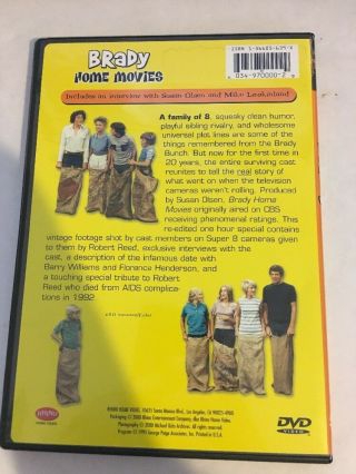 Brady Home Movies (DVD,  2000) RARE OOP LIKE W/ Insert,  Brady Bunch,  Rhino 2