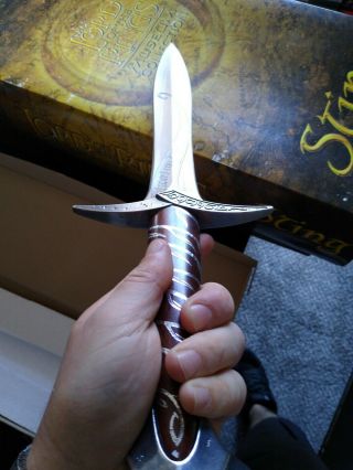 Lord of the Rings Sting sword with case set United cutlery Rare 11