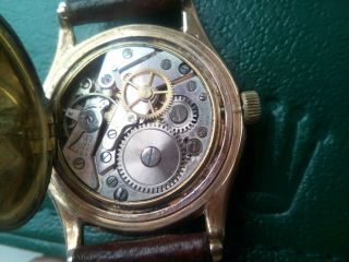 RARE VINTAGE GENTS 9K GOLD ROLEX SOLAR WATCH,  AND KEEPING TIME. 6