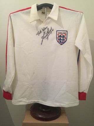 Kevin Keegan Signed 1970s England Football Shirt Number 7 Ultra Rare
