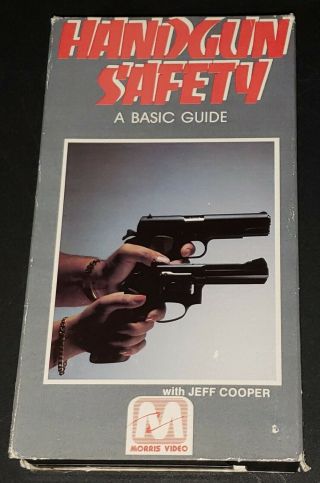 Handgun Safety With Jeff Cooper Vhs 1985 Morris Video Rare Handgun Fundamentals