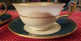 ☆☆2 RARE Vintage Wedgwood Swinburne Blue tea cups and saucers☆☆ 3