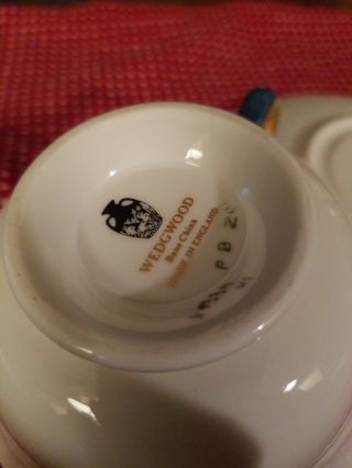 ☆☆2 RARE Vintage Wedgwood Swinburne Blue tea cups and saucers☆☆ 7