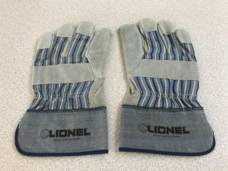 Rare Lionel Train Dealer Pair Engineers Gloves Promotional Old Stock.