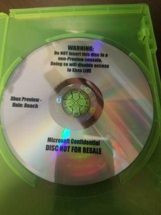 Rare Xbox 360 Halo Reach Preview Disc