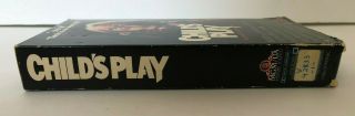 Child ' s Play Rare & OOP Horror Movie MGM/UA Home Video Release VHS 2